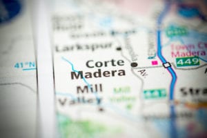 Corte Madeira CA map