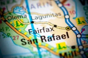 Fairfax CA map