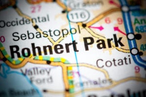Rhonert Park CA map